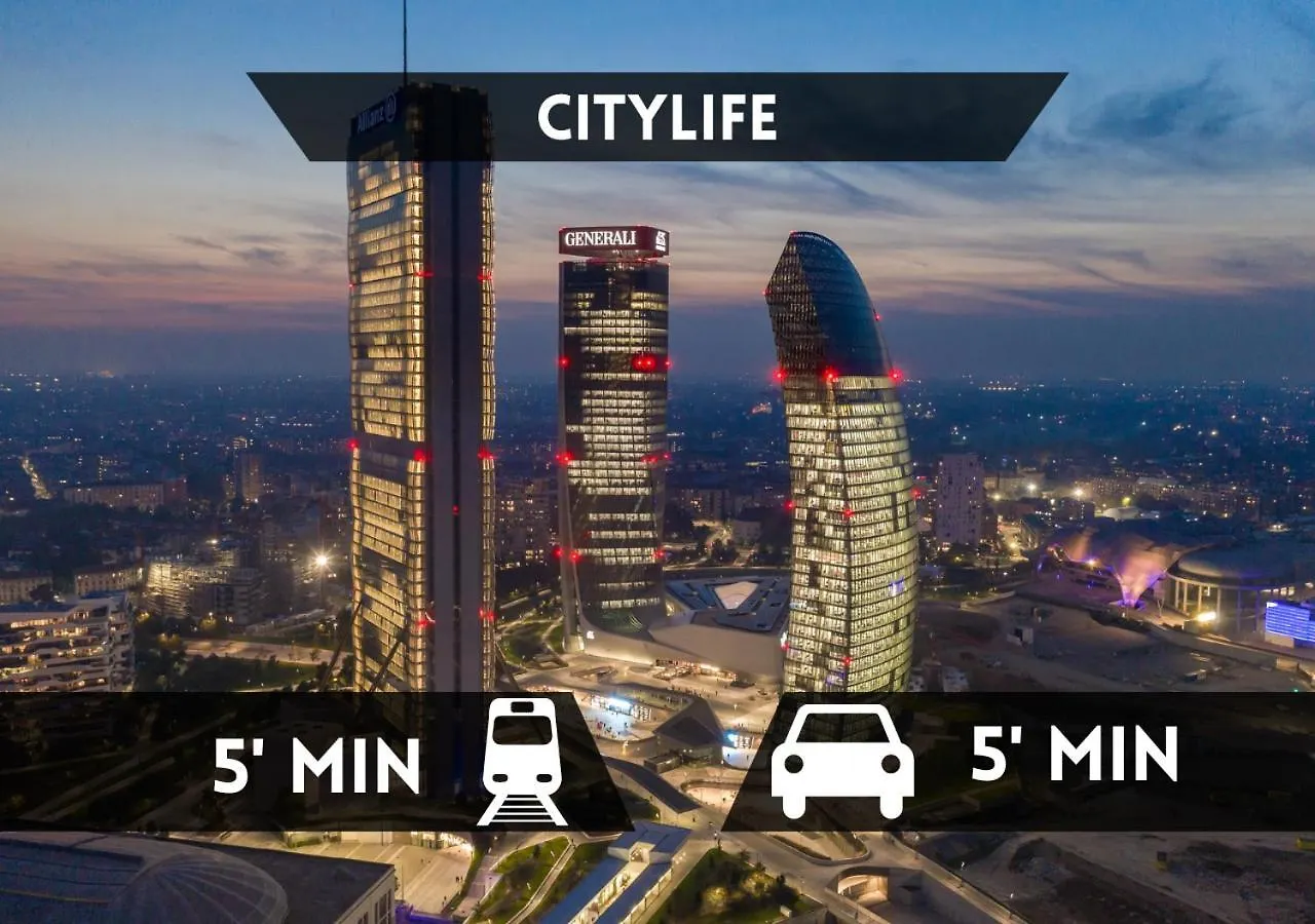 Sempione-Citylife, Suite Elegante - Metro M5 Ad 1 Minuto Milan Apartment