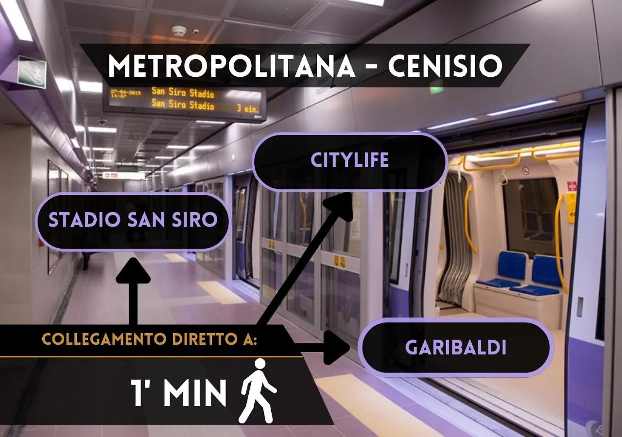 Apartment Sempione-Citylife, Suite Elegante - Metro M5 Ad 1 Minuto Milan Italy